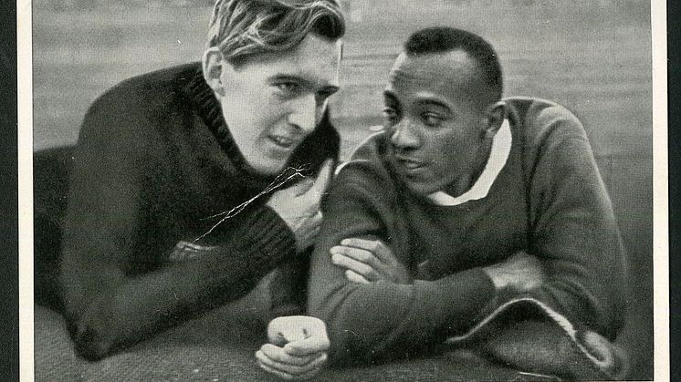 Luz Long mit Jesse Owens, Olympische Spiele Berlin 1936