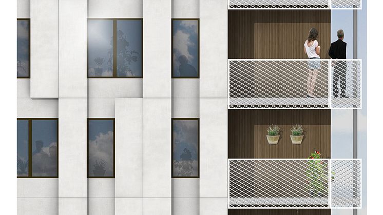 Strängbetong levererar TermoDeck till kvarteret Gladan, lågenergihus i Stadshagen