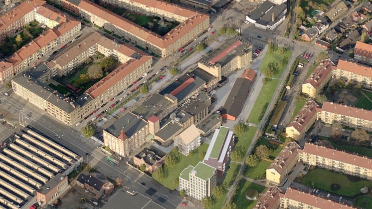 Kv Fredriksborg. Illustration: OpenStudio arkitekter