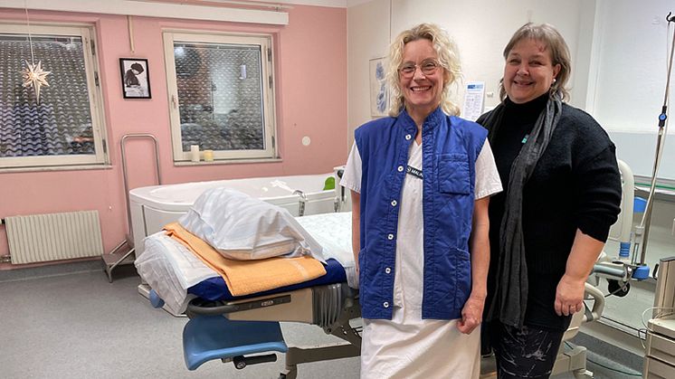 Årets handledare Malin Kristell-Larsson tillsammans med Marie-Charlotte Nilsson. Foto: Kicki Wieslander