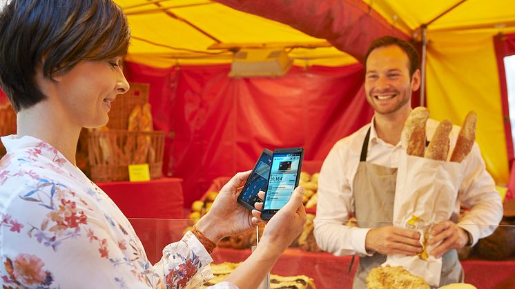 Mobiles Bezahlen über mPOS - bei Kleinsthändlern am Marktstand
