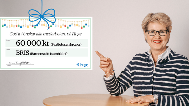 Bris får Huges julklappspengar