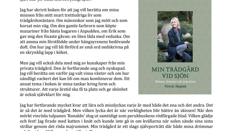 Ny bok av Victoria Skoglund!  