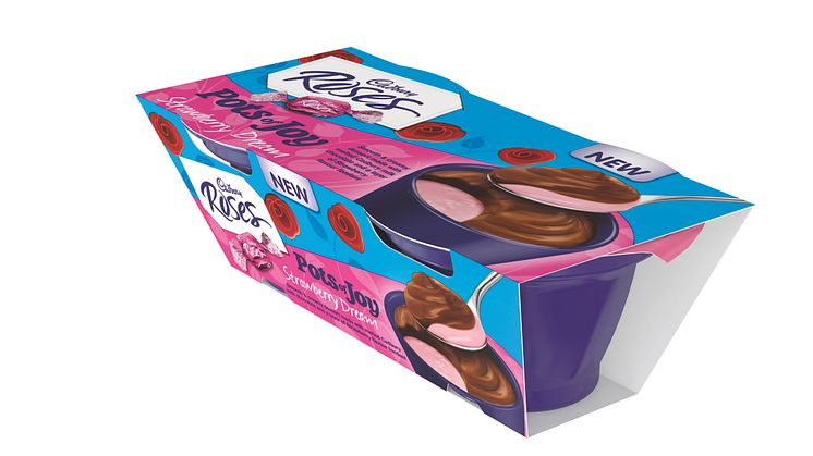 Strawberry Dream Cadbury Roses Transformed Into a Little Pot of Joy!
