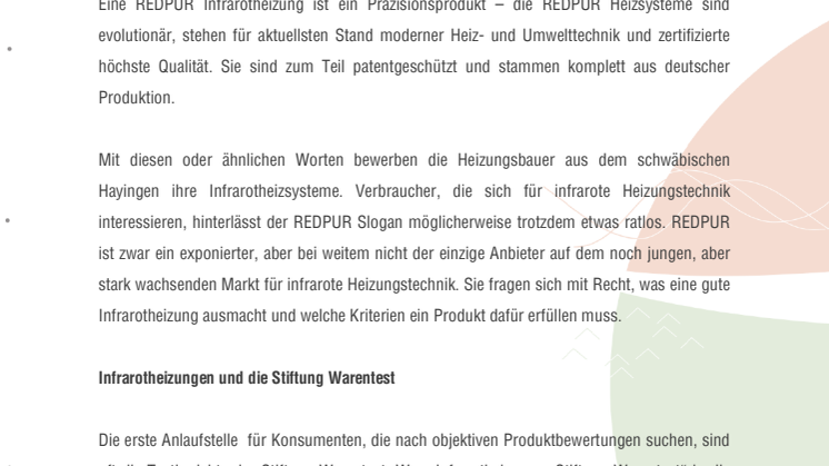 Infrarotheizungen – warum sie Qualitätsprodukte sind
