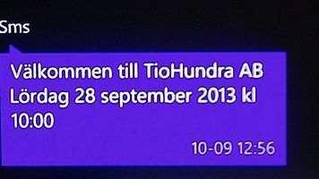 SMS påminner om läkarbesöket