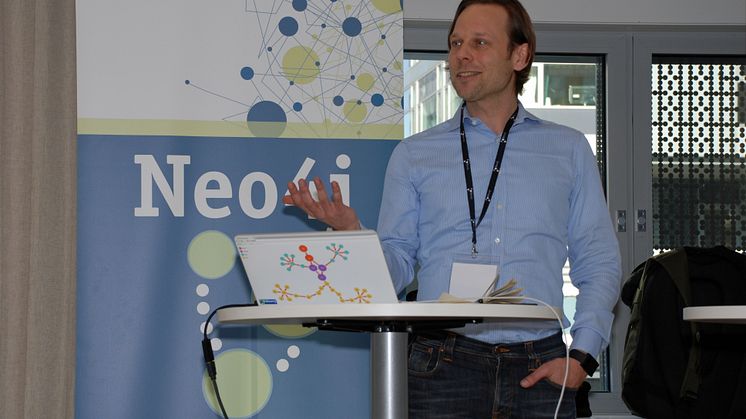 Daniel Blomquist, Creandum, på GraphDay i Stockholm