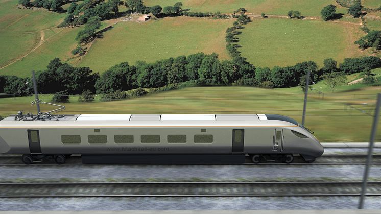 Hitachi Class 800 series train selected by DfT to provide more seats and greater comfort for passengers as part of capacity improvements on East Coast Main Line