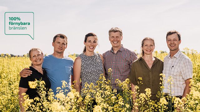Energifabrikens ägare som även driver tre lantbruk som drivits fossilfritt i tolv år.
