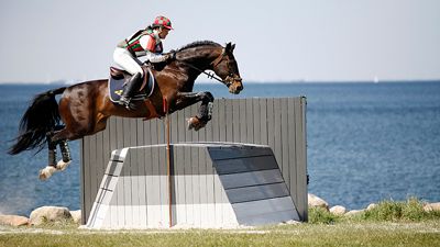 Provhoppning av värlscupshinder på Ribban idag
