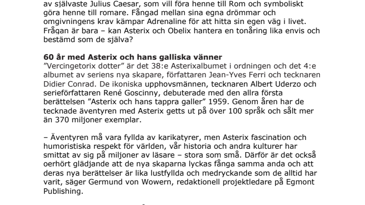 Nu släpps omtalat Asterixalbum i Sverige