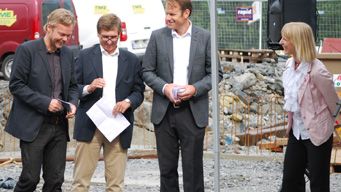 ​Första spadtaget på Annedal!
