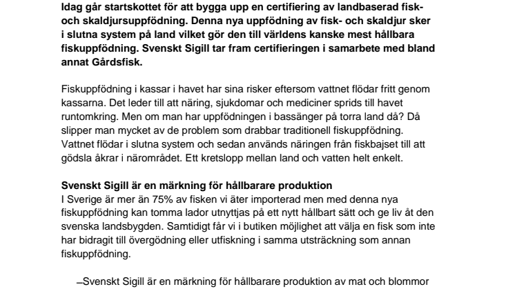 FISKAR SKA VARA PÅ LAND