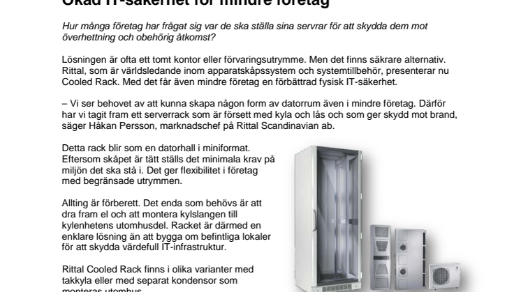 Ökad IT-säkerhet för mindre företag