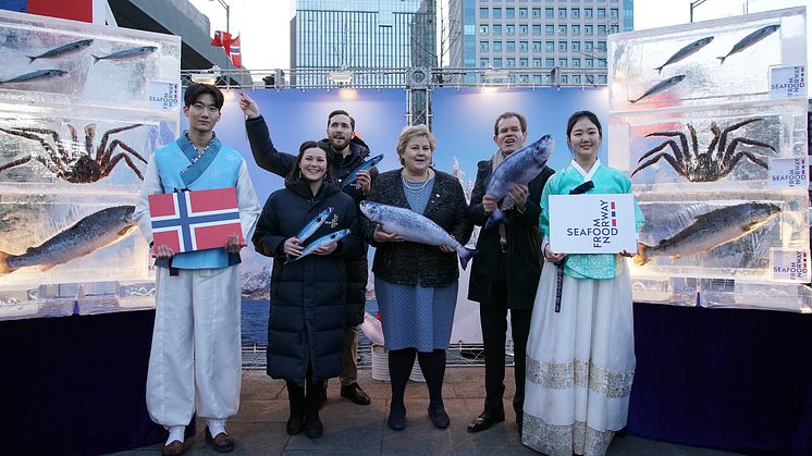 Statsminister Erna Solberg i Korea