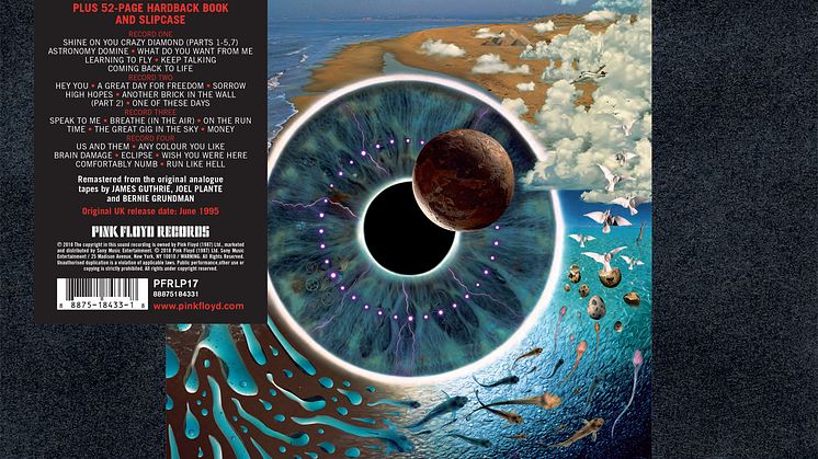 Pink Floyd PULSE vinyl re-utgivelse / Artwork