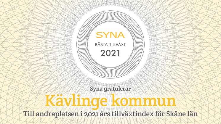 Det går bra för företagen i Kävlinge kommun och det vill SYNA uppmärksamma.
