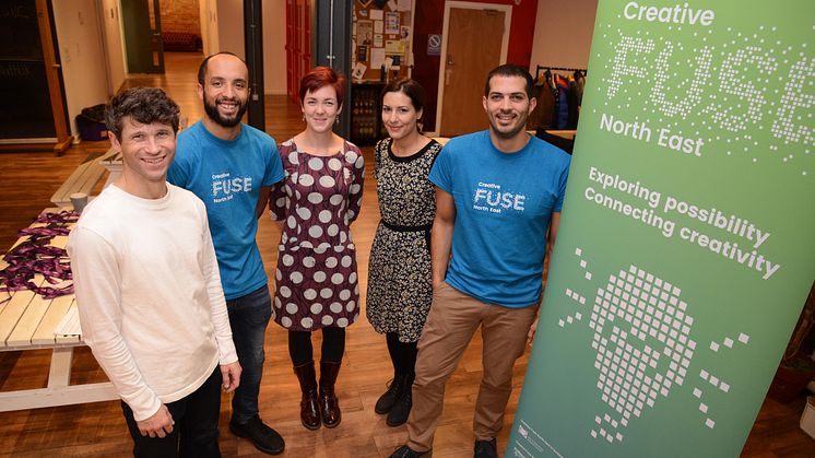 Members of Northumbria University's Creative Fuse North East project team