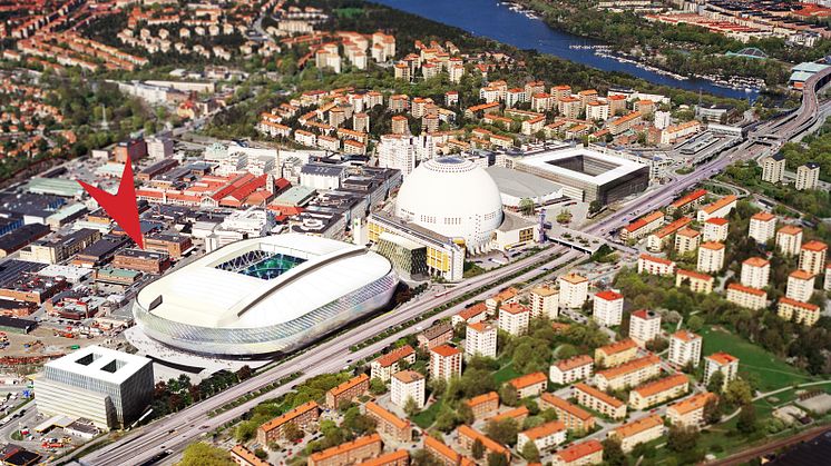 Startskott för projektfastighet vid Tele2 Arena 