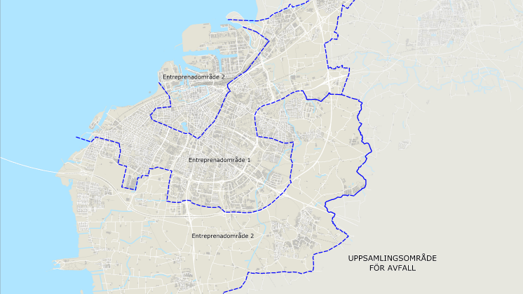 Entreprenadområden i Malmö och Burlöv