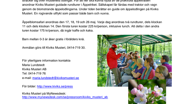 Äppelblomsafari