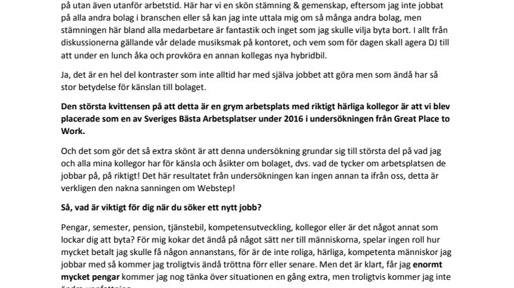 Varför jag valde Webstep?!
