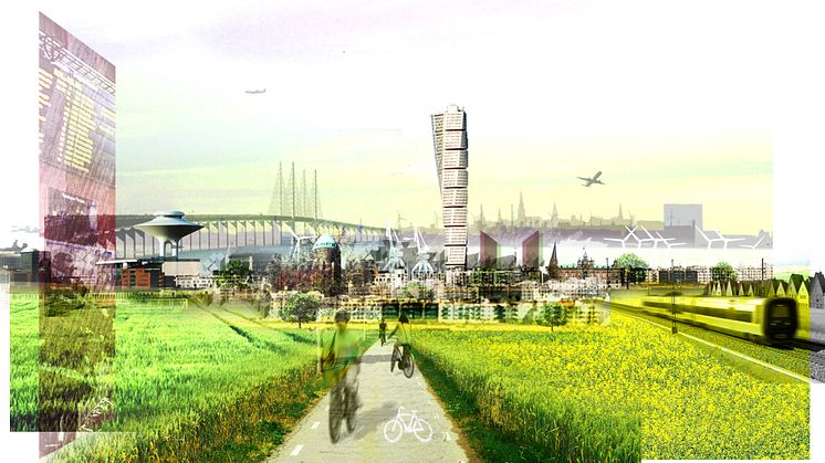 Visonsbild till Malmös nya översiktsplan (ÖP2012)