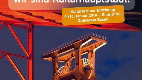 "Come to the Ruhr" - Kulturhuvudstadsåret RUHR.2010 invigs den 9 januari
