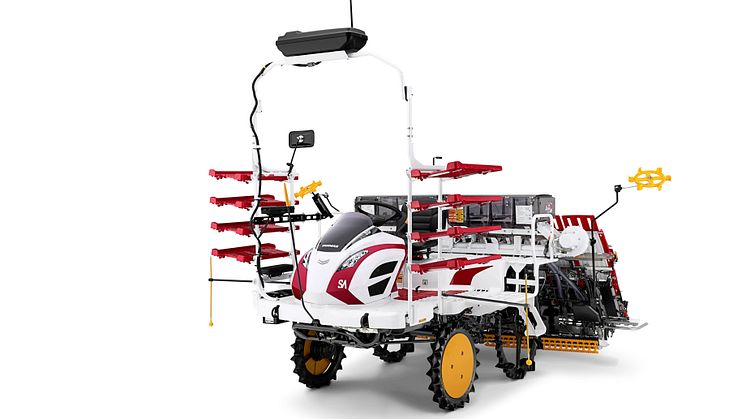 The YR8D, A utilizes self-driving technology and high-density seedling technology