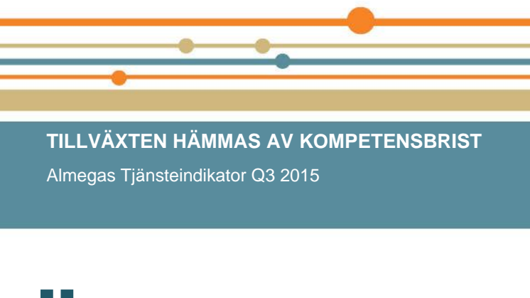 Almegas tjänsteindikator Q3 2015