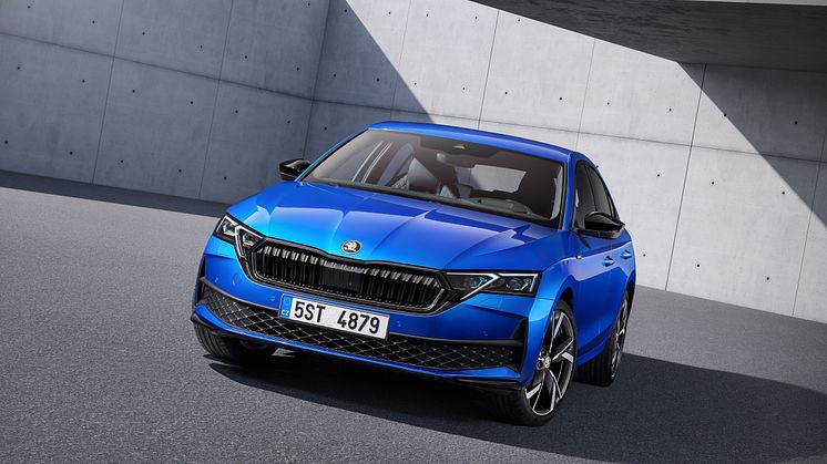 Den nye Octavia får danmarkspremiere 22.-23. juni og koster fra 279.995 kr. På fotoet ses det højeste udstyrsniveau, Octavia Sportline.