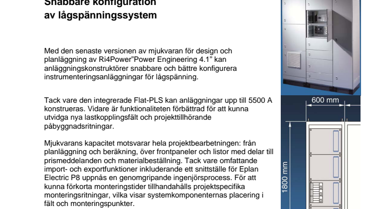 Snabbare konfiguration av lågspänningssystem