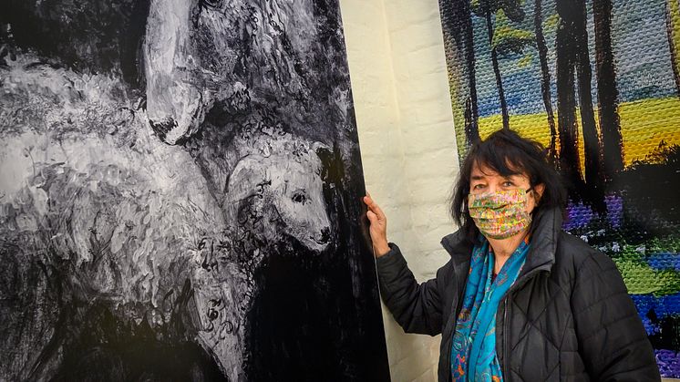 Painters' platform: Cathy Bird MA views her artist studio's work at Penshurst station