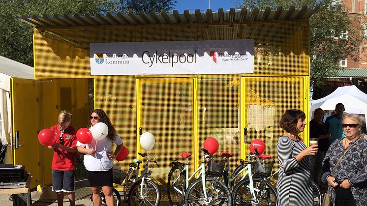 Nu öppnar Riksbyggen cykelpoolen i Haninge för säsongen!