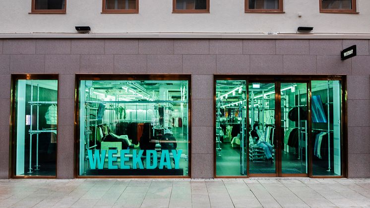 Weekdays nya butik på Kungsgatan 51 i Göteborg