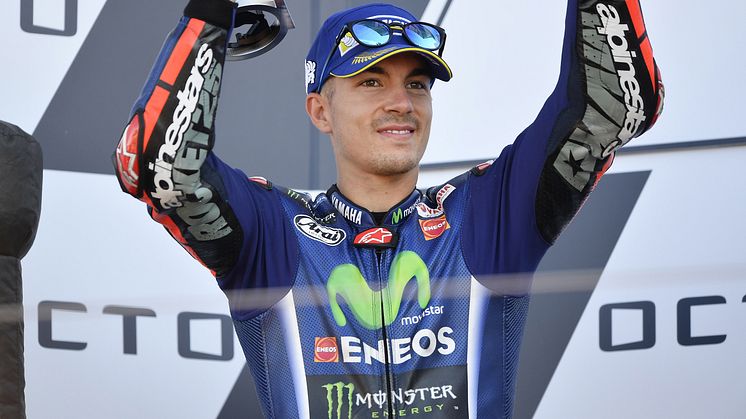 2位表彰台を獲得したMovistar Yamaha MotoGPのM・ビニャーレス