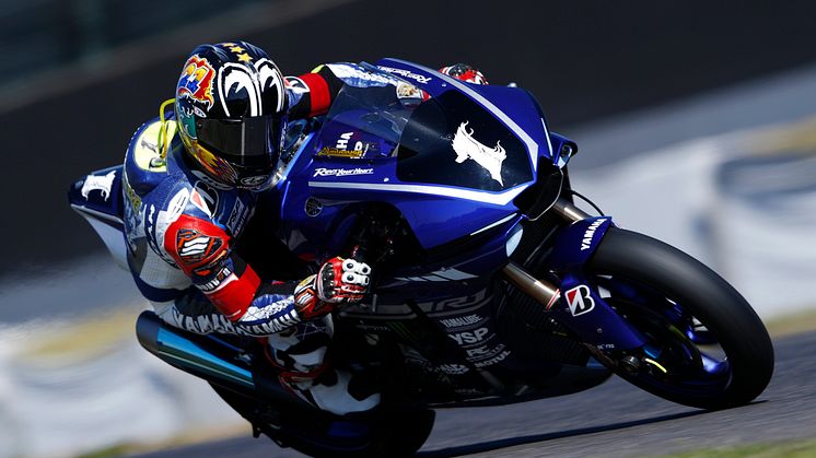 ポールスタートするもリタイアとなったYAMAHA FACTORY RACING TEAMの中須賀克行