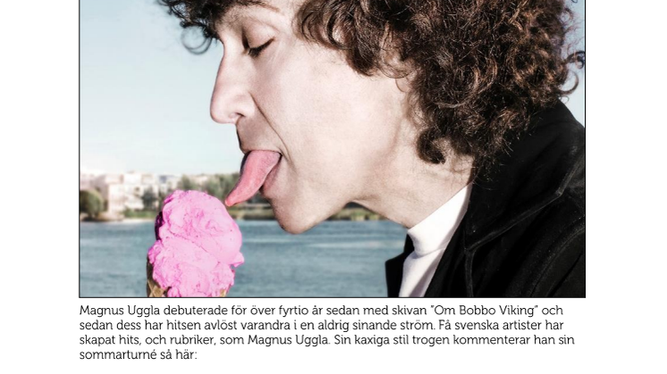 Magnus Uggla klar för konsert på Furuvik