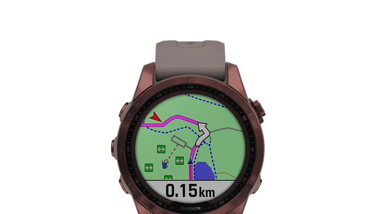 Garmin_fenix 7S Sapphire Solar_grau_mokka (c) Garmin Deutschland GmbH
