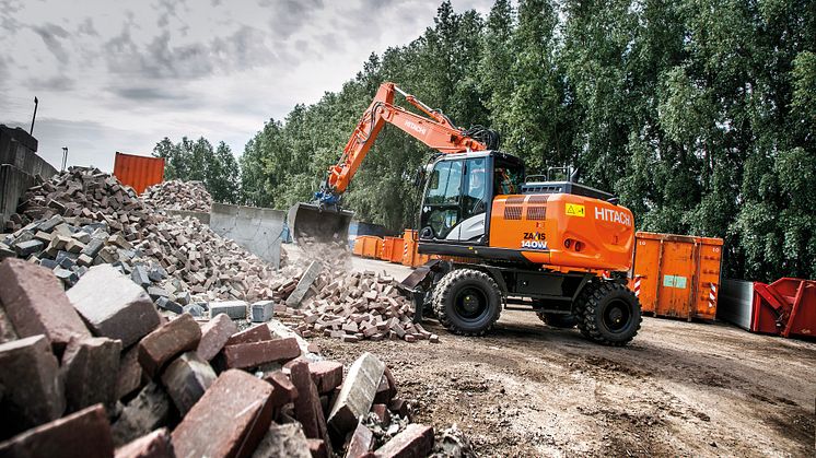 Hitachi hjulgrävare ZX140W-6