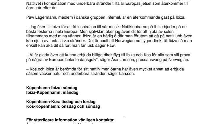 Kos och Ibiza hetast i nattklubbsvärlden