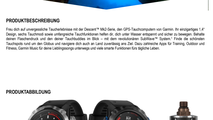 Datenblatt Garmin Descent Mk2_Mk2i