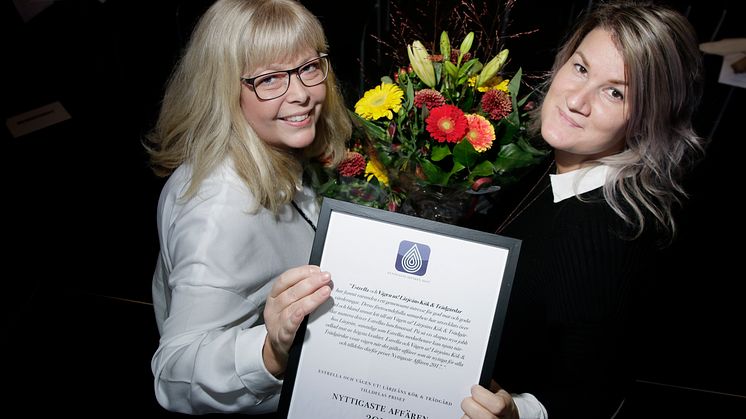 Lärjeåns Kök och Trädgårdar och Estrella vann Nyttigaste Affären år 2017. Foto: Björn OIsson