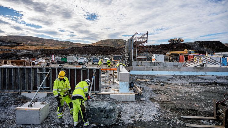 Geitfjellet vindpark okt 2018 trafo og servicebygg