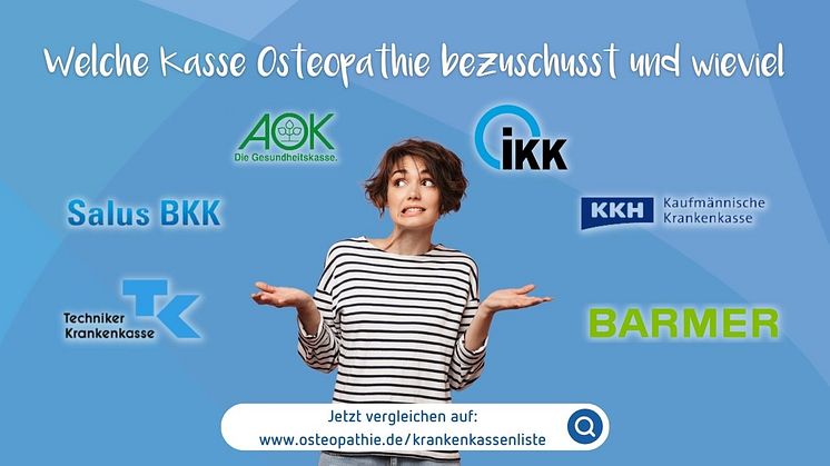VOD: Kassenvergleich sinnvoll – Osteopathie als Zusatzleistung