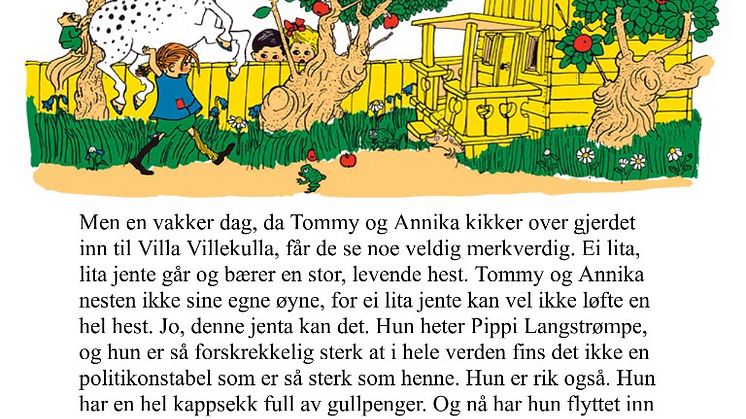 Pippi ankommer klassisk