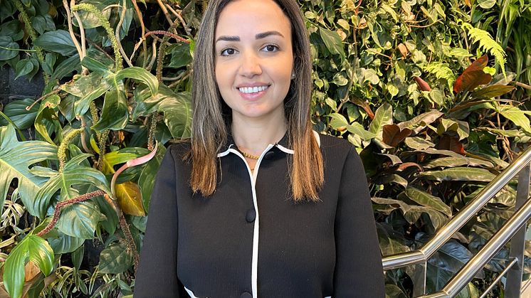 Lina Gharaibeh har utvecklat ett verktyg som visar när det är lönsamt att använda BIM-metoden för stora byggprojekt. Foto Högskolan Väst.
