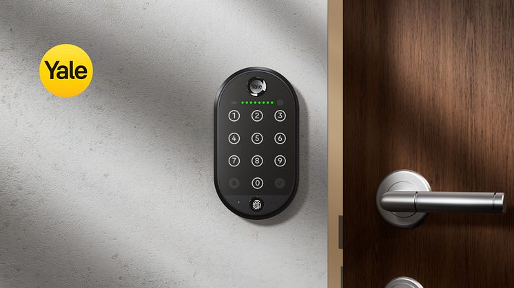Yale Smart Keypad 2 – Fingerprint, en fingeravtrycksläsare med knappsats.