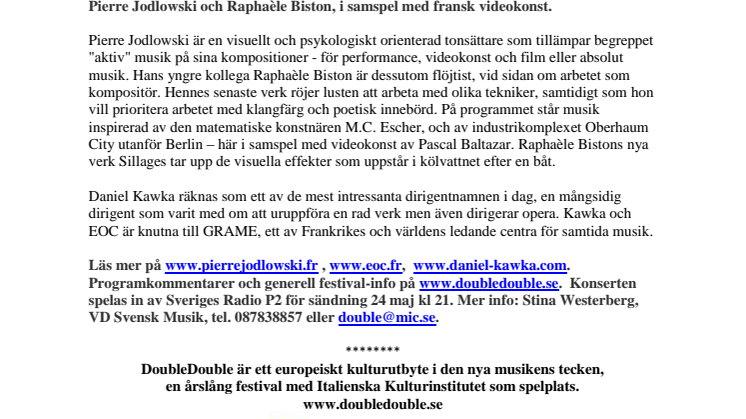 FRANSKA EKON PÅ ITALIENSKA KULTURINSTITUTET