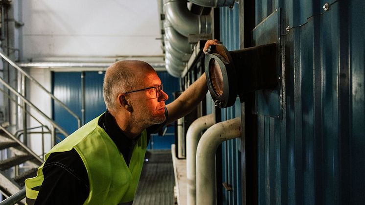 Solör Bioenergi ökar sin elproduktion i Falköping tack vare en uppgradering av elturbinen. Foto: Finemanget